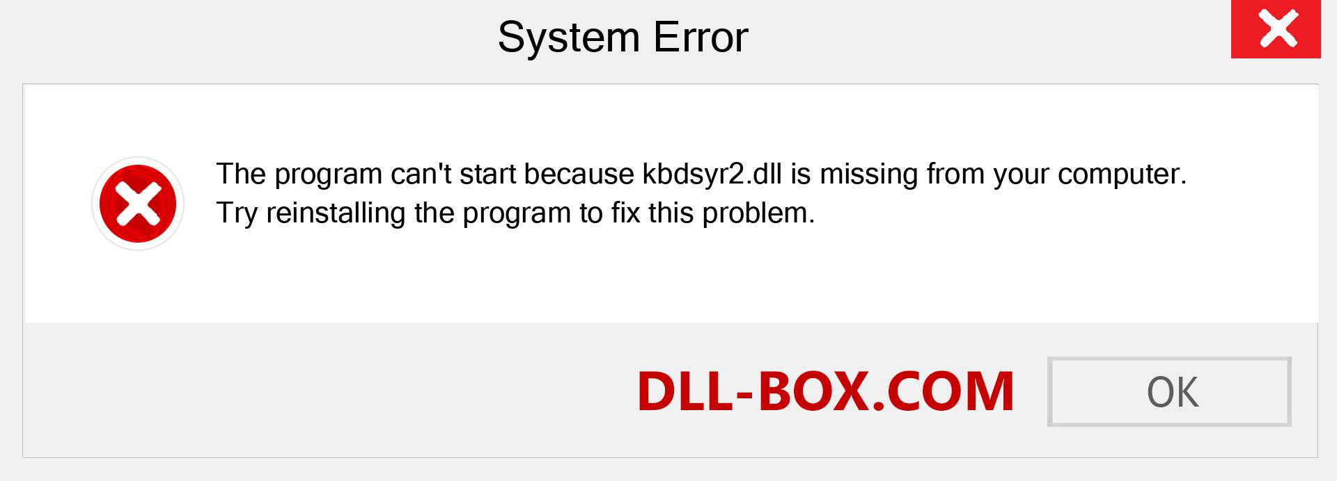  kbdsyr2.dll file is missing?. Download for Windows 7, 8, 10 - Fix  kbdsyr2 dll Missing Error on Windows, photos, images